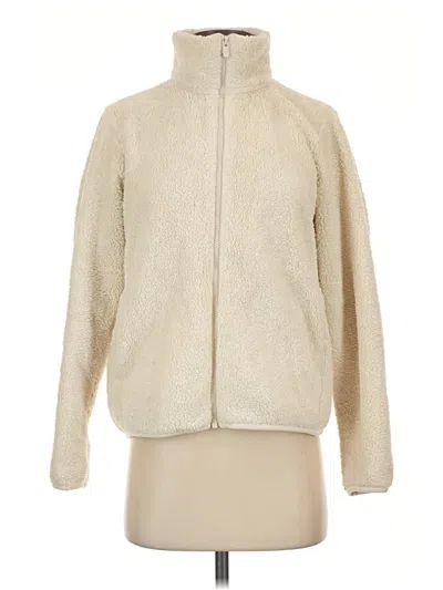 Pre-owned Uniqlo Fleece Jacket In Ivory