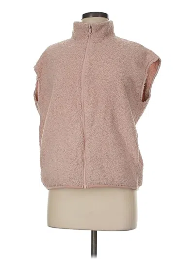 Pre-owned Uniqlo Fleece Jacket In Pink