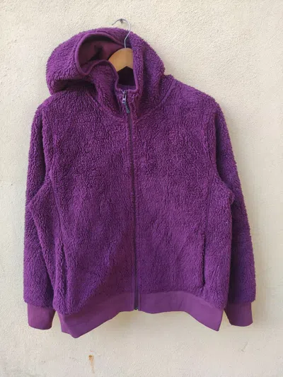 Pre-owned Uniqlo Fleece Sherpa Hoodies Zipper Japanese Streetwear In Pink