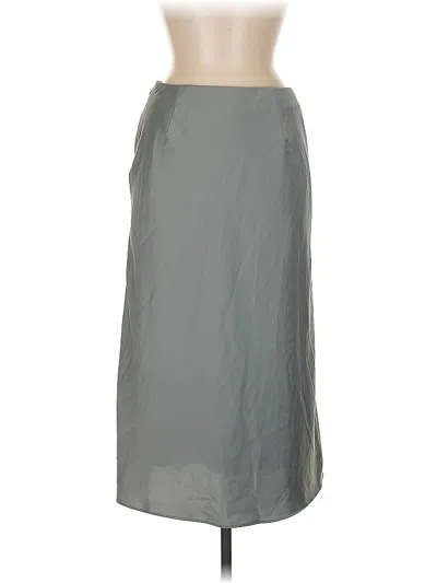 Pre-owned Uniqlo Formal Skirt In Gray