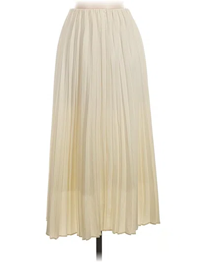 Pre-owned Uniqlo Formal Skirt In Ivory