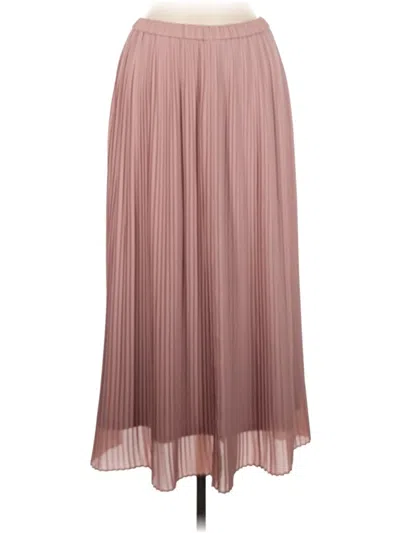 Pre-owned Uniqlo Formal Skirt In Pink