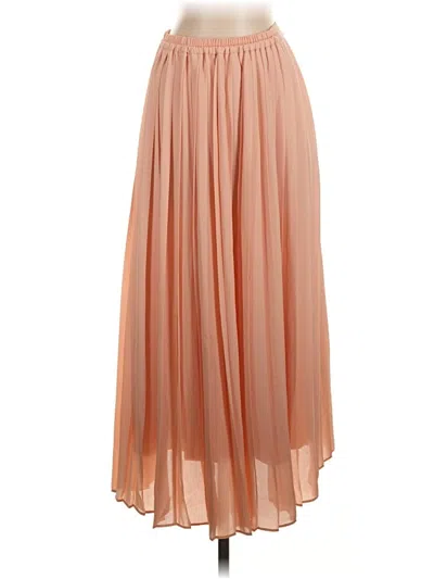 Pre-owned Uniqlo Formal Skirt In Tan