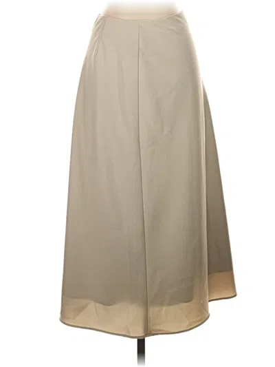 Pre-owned Uniqlo Formal Skirt In Tan
