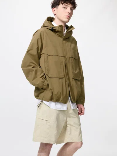 Uniqlo Geared Shorts 8" With Water-repellent Beige 3xl Nylon/denim  Us In Brown