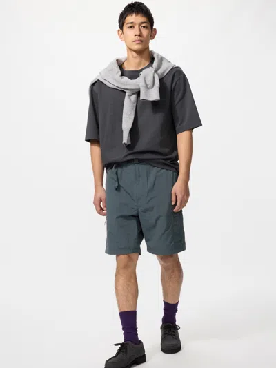 Uniqlo Geared Shorts 8" With Water-repellent Dark Gray 3xl Nylon/denim  Us