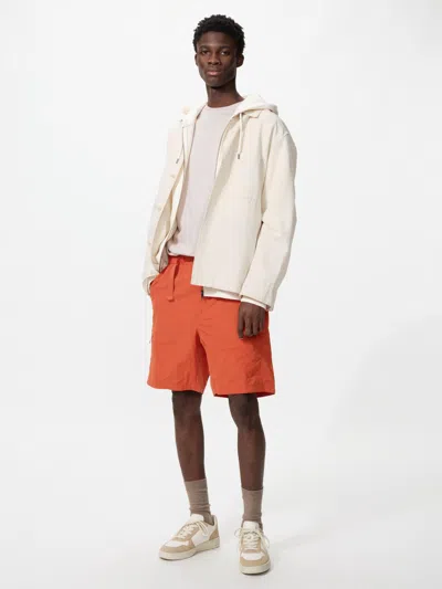 Uniqlo Geared Shorts 8" With Water-repellent Orange 3xl Nylon/denim  Us In Burgundy