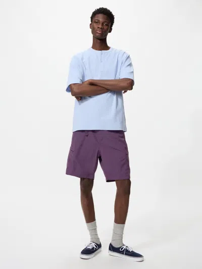 Uniqlo Geared Shorts 8" With Water-repellent Purple 3xl Nylon/denim  Us