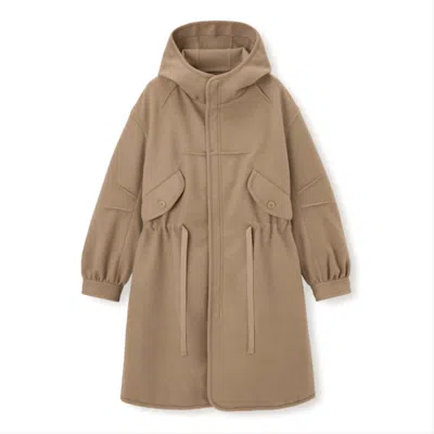 Pre-owned Uniqlo Gu X Undercover Womens Oversized Coat In Brown