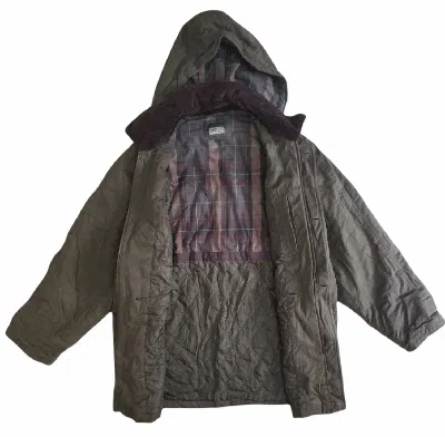 Pre-owned Uniqlo Hoodies Quilted Jacket In Brown