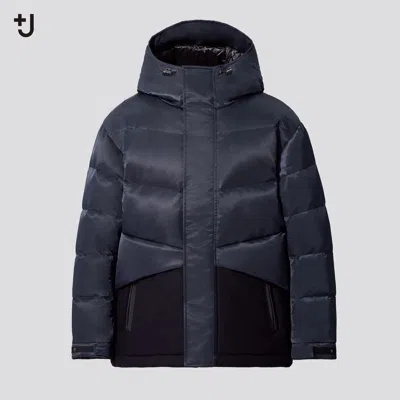 Pre-owned Uniqlo +j Hybrid Down Oversized Jacket. Navy In Blue