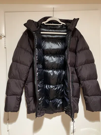 Pre-owned Uniqlo J+ Jil Sander Uniqlo Jil Sander M Mens Light Down Volume Parka Hooded Jacket Brown