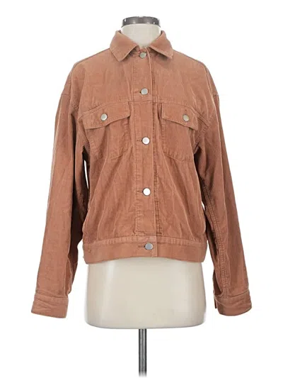 Pre-owned Uniqlo Jacket In Brown