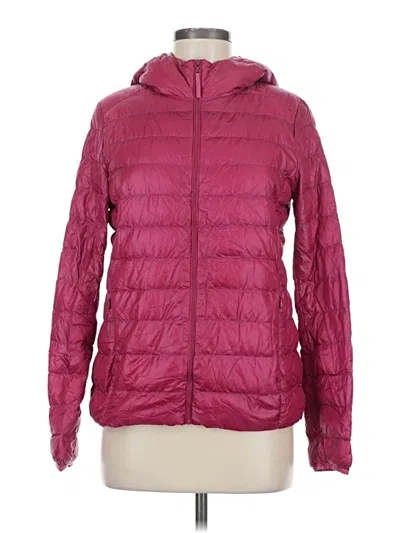 Pre-owned Uniqlo Jacket In Pink