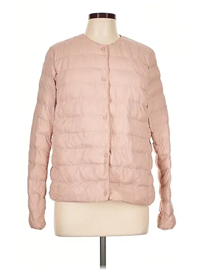 Pre-owned Uniqlo Jacket In Pink