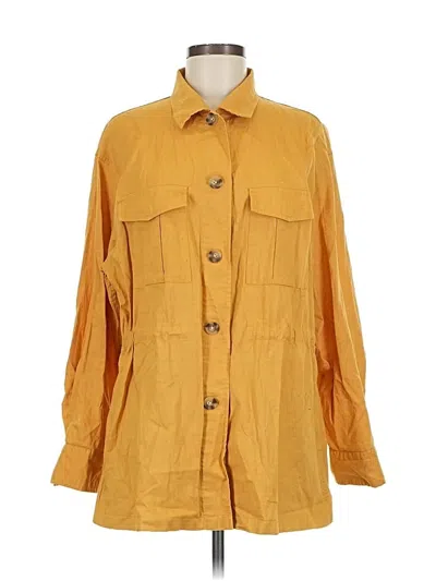 Pre-owned Uniqlo Jacket In Yellow