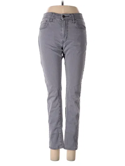 Pre-owned Uniqlo Jeans In Gray