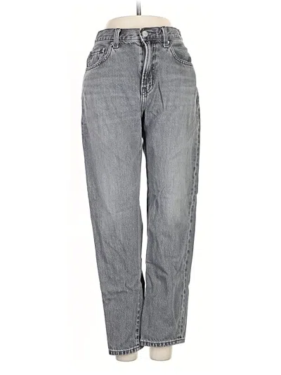 Pre-owned Uniqlo Jeans In Gray