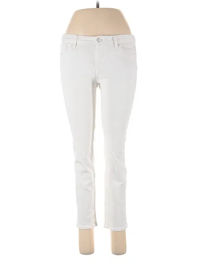Pre-owned Uniqlo Jeans In Ivory