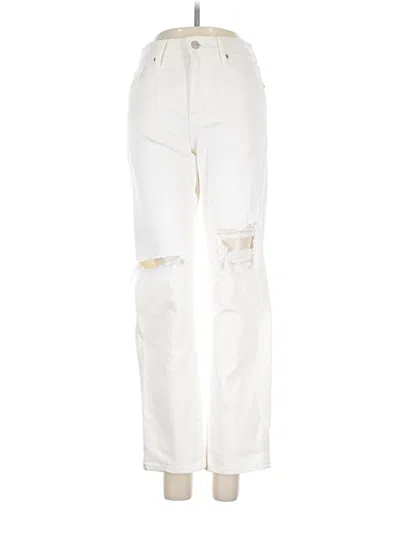 Pre-owned Uniqlo Jeans In Ivory