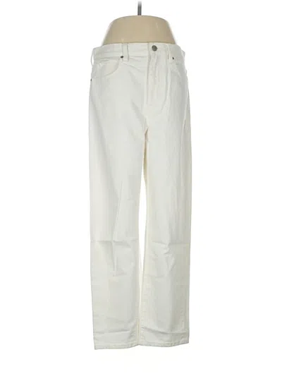 Pre-owned Uniqlo Jeans In Ivory