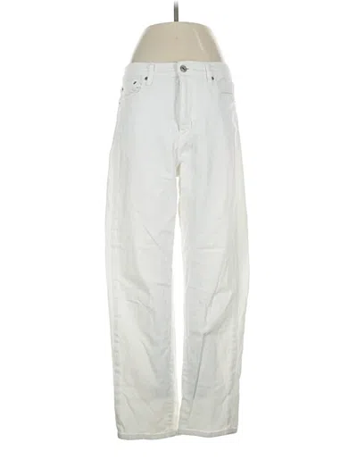 Pre-owned Uniqlo Jeans In Ivory