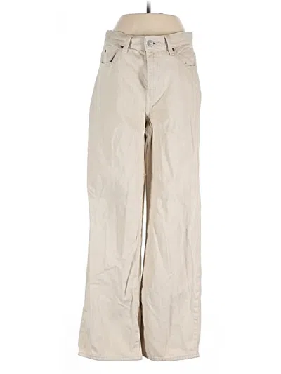 Pre-owned Uniqlo Jeans In Tan