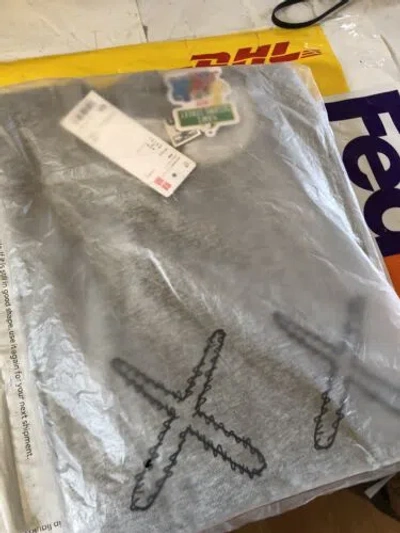 Pre-owned Uniqlo Kaws Summer  Sesame Street Sweatshirts Tokyo First 4xl(asia)=3xl(us,eu) In Gray