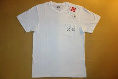 Pre-owned Uniqlo Kaws X  Ut 2016 Short Sleeve Graphic Pocket T-shirt "xx" White