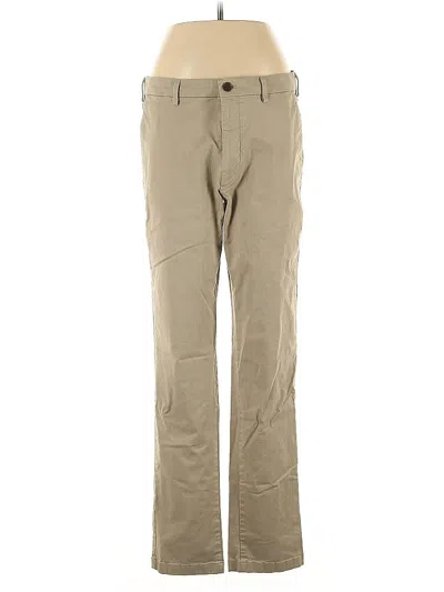 Pre-owned Uniqlo Khaki Pant In Brown