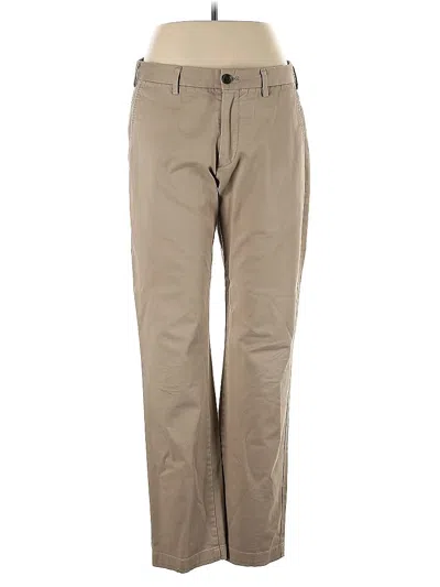 Pre-owned Uniqlo Khaki Pant In Brown