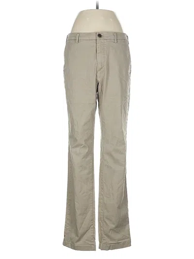 Pre-owned Uniqlo Khaki Pant In Brown
