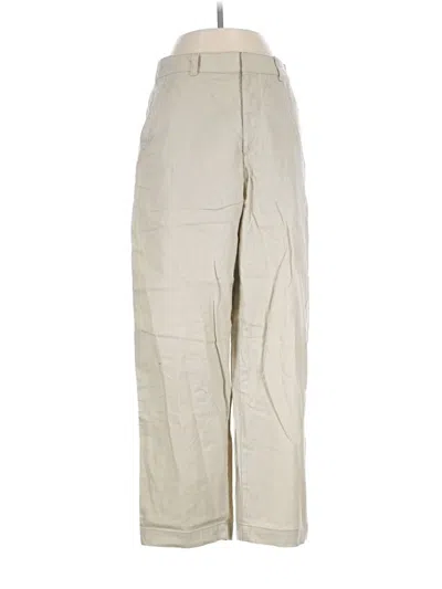 Pre-owned Uniqlo Khaki Pant In Ivory