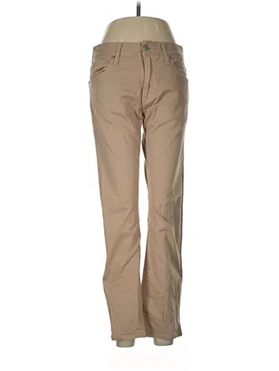 Pre-owned Uniqlo Khaki Pant In Tan