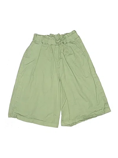 Pre-owned Uniqlo Kids' Khaki Shorts In Green