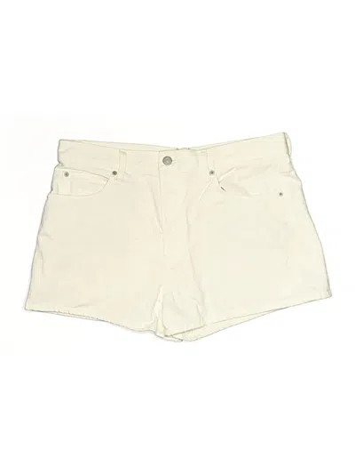 Pre-owned Uniqlo Khaki Shorts In White