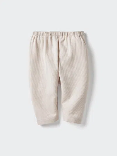 Uniqlo Babies' Kid's Airism Cropped Leggings Natural Age 3-4  Us In White
