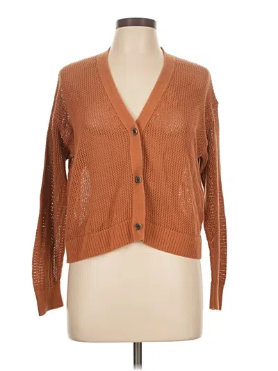 Pre-owned Uniqlo Kimono In Brown
