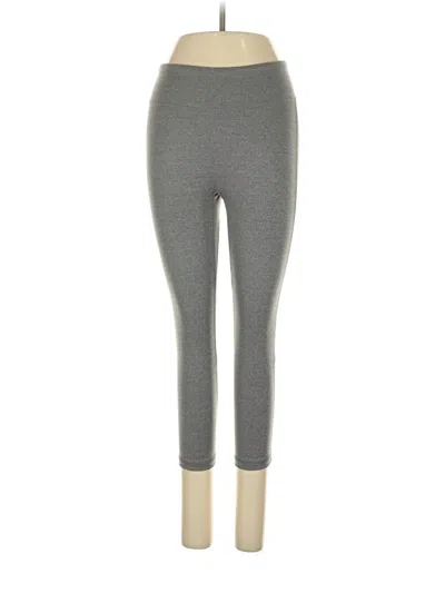 Pre-owned Uniqlo Leggings In Gray