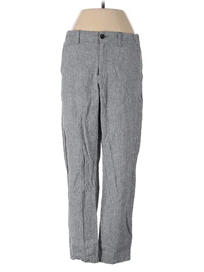 Pre-owned Uniqlo Linen Pants In Gray
