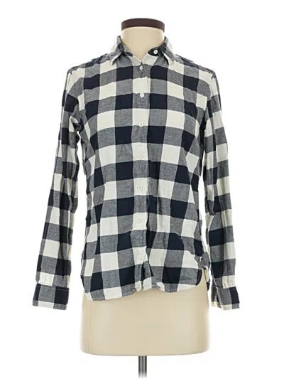 Pre-owned Uniqlo Long Sleeve Button Down Shirt In Gray