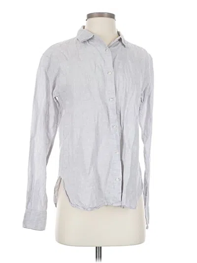 Pre-owned Uniqlo Long Sleeve Button Down Shirt In Gray