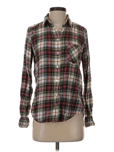 Pre-owned Uniqlo Long Sleeve Button Down Shirt In Green