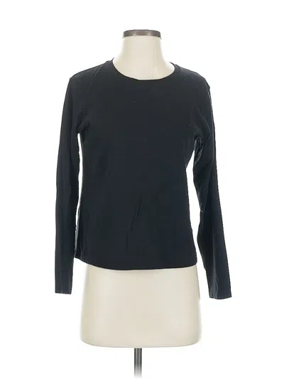 Pre-owned Uniqlo Long Sleeve T-shirt In Black