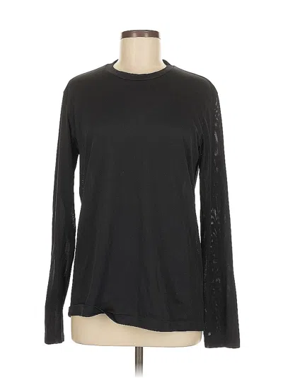 Pre-owned Uniqlo Long Sleeve T-shirt In Black