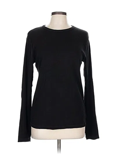 Pre-owned Uniqlo Long Sleeve T-shirt In Black