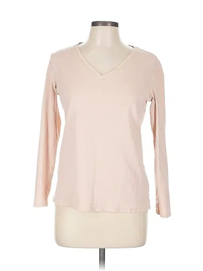 Pre-owned Uniqlo Long Sleeve T-shirt In Brown