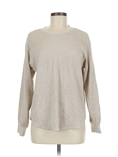 Pre-owned Uniqlo Long Sleeve T-shirt In Brown