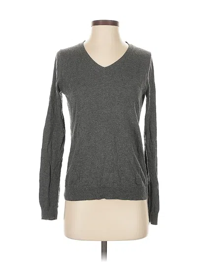 Pre-owned Uniqlo Long Sleeve T-shirt In Gray