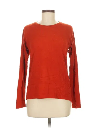 Pre-owned Uniqlo Long Sleeve T-shirt In Red